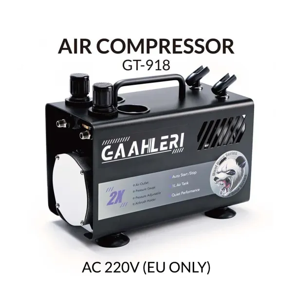 Gaahleri Dual Drive GT-918 Airbrush-Kompressor EU